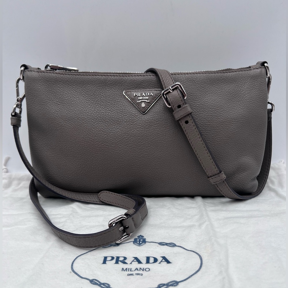 Prada Gray Crossbody Bag